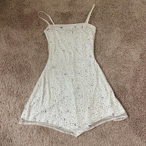 Windsor Shimmer Rhinestone Mini Dress